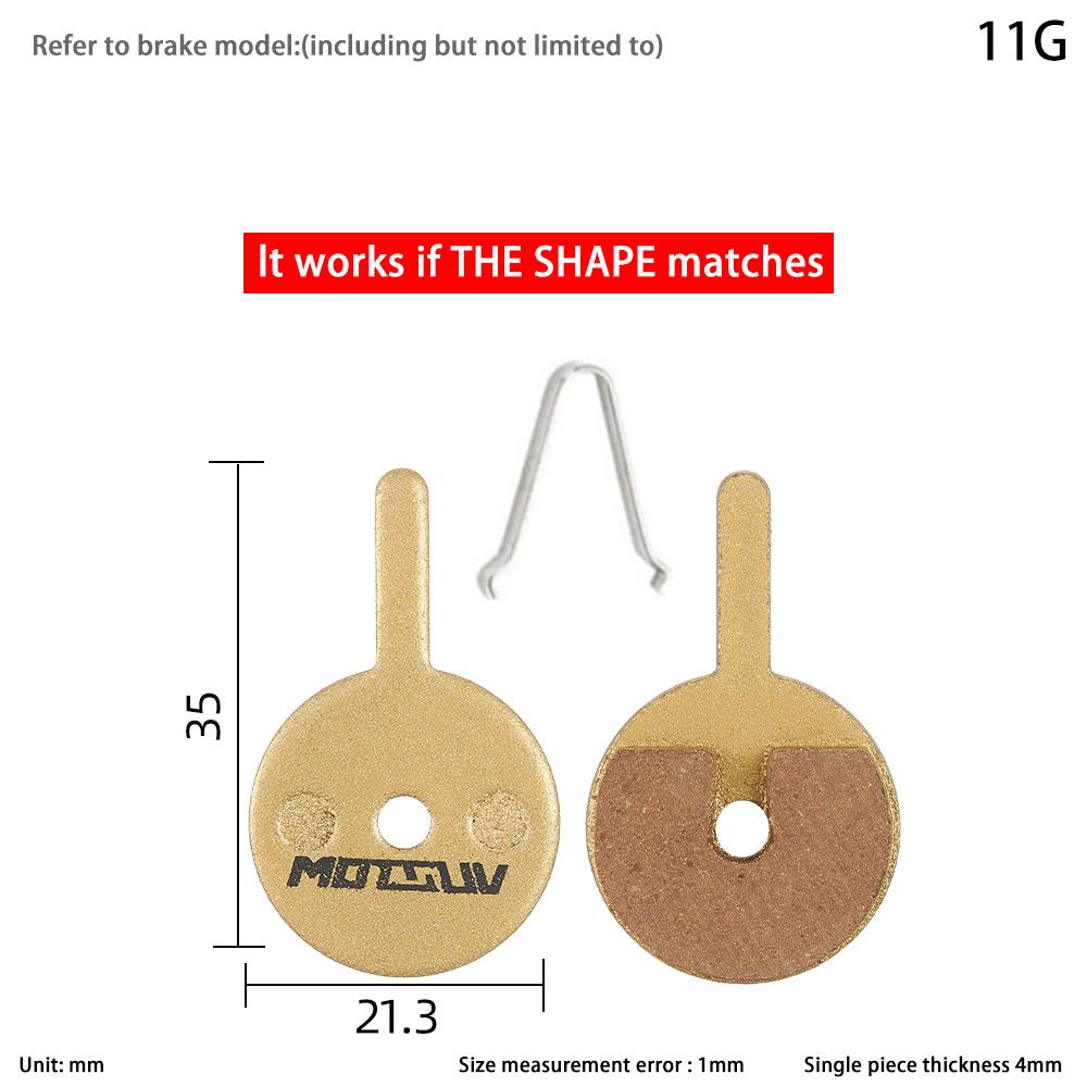 10 Pairs (20 Pieces) Copper Base Bike Brake Pads for Shimano SRAM Avid Hayes Magura Bicycle Accessories