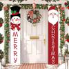 1 пара рождественских двустиший, которые легко повесить, Санта-Клаус, знак на крыльцо, баннеры на дверь, многоразовые подвесные двустишия для входной двери, принадлежности для новогодней вечеринки