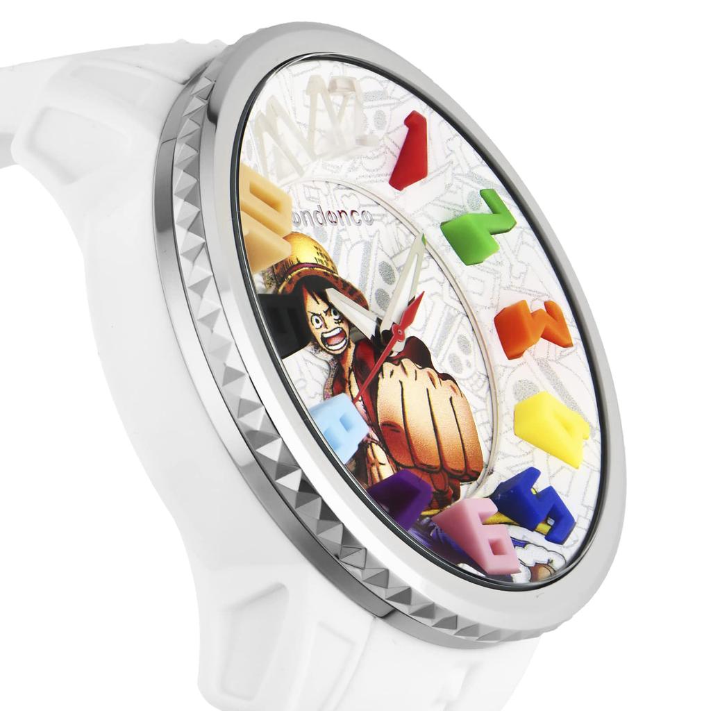 Часы ONE PIECE Collaboration Luffy Model Белый циферблат Нержавеющая сталь Минеральное стекло Кварцевые 51MM Часы TY430405 [Tendence] Сталь/нейлон Мужские [Товар]