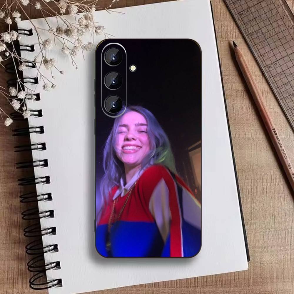 Чехол для телефона S-Singer B-Billie Eilish для Samsung Galaxy A73, A72, A71, A70, A52, A51 Другие Мягкий Черный Чехол