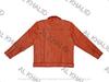 AL KHALID Men's Leather Jacket Orange Genuine Lambskin Leather Jacket Motorcycle