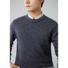 2025 crew neck cashmere sweater thickened solid color long-sleeved sweater knitted bottomed wool sweater