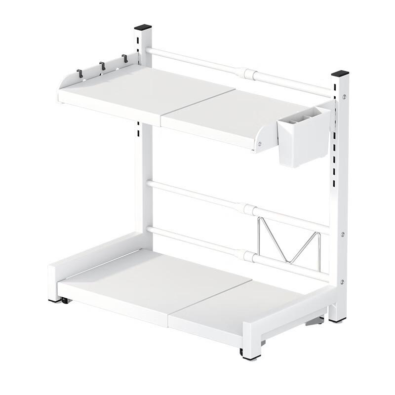 Retractable Pull-Out Microwave Oven Kitchen Shelf