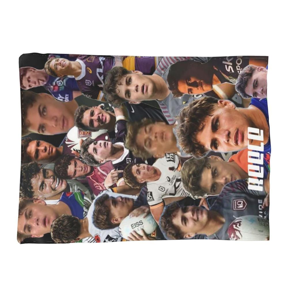 Рисс Уолш NRL Горячие Коллаж Фотографии Одеяла Мягкое Теплое Фланелевое Плед Постельное белье для Кровати Гостиной Пикника Путешествия Дома Дивана