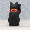 Maneki Neko (BlackLarge) Fukuzukushi (With Good Luck Seal)