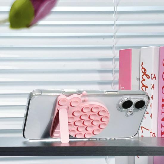 Держатель для мобильного телефона в форме улитки, присоска, подставка для телефона, силиконовая складная силиконовая подставка для вождения, фитнеса, приготовления пищи, душа