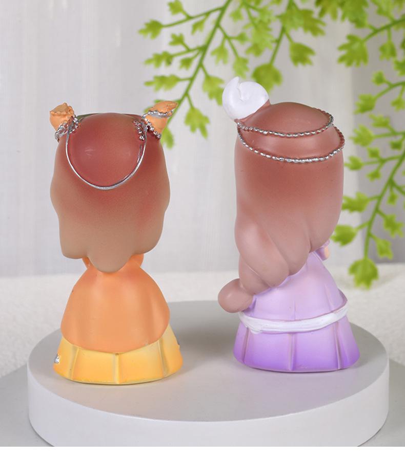 Fashionable Zodiac Ornaments: Hand-Painted Resin Figurines for Girls' Bedrooms