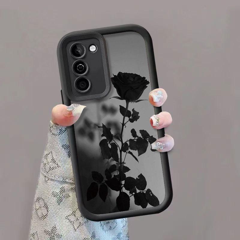 Rose Silhouette Full Coverage Phone Case for Samsung Galaxy S25 Ultra