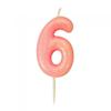 Блестящая свеча на 6-й день рождения