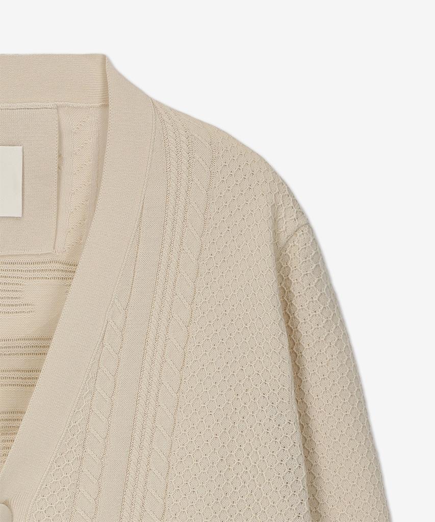 Givenchy 4G Cable Knit Cardigan - Ivory / Bm90S74Yjp105