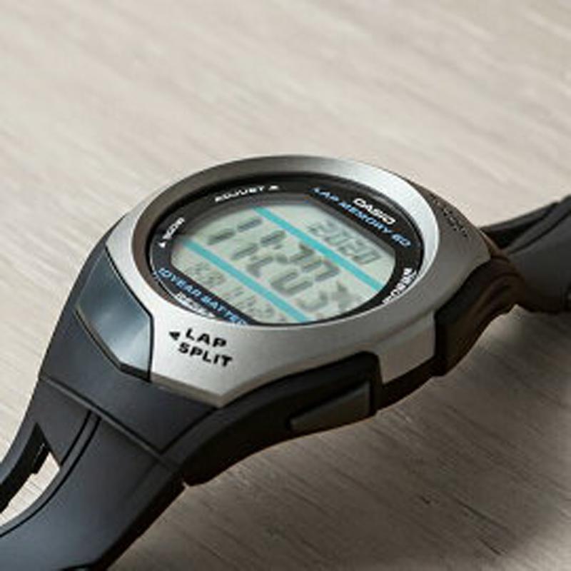 Casio Серия YOUTH - цифровой дисплей с диском, ретро-мода, простой классический, солнечный шагомер, водонепроницаемый и ударопрочный, кварцевый STR-300CJ-1JH