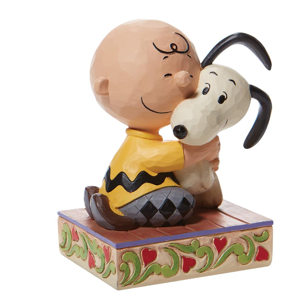 Enesco Jim Shore Snoopy Charlie Brown Hug 6007936 &
