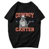 Мужская футболка Бейонсе Cowboy Carter Tour 2025 Модная Летняя Y2K Графическая Аниме Унисекс Одежда Футболки