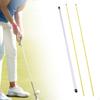2 Pieces Golf Alignment Sticks Rods with Storage Tube for Full Swing Practice