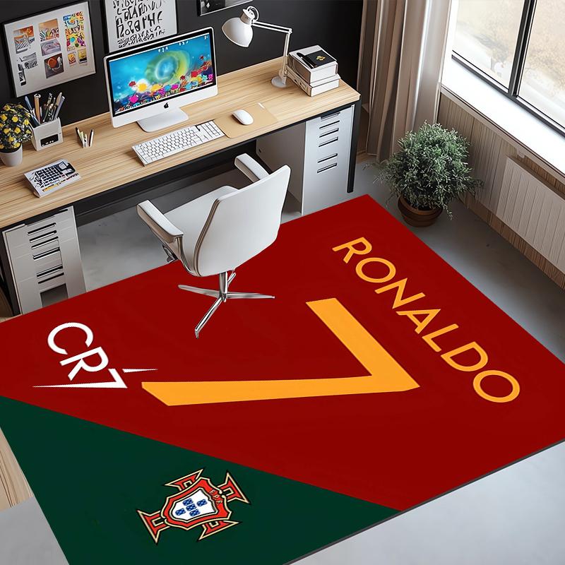 Cristiano Ronaldo Pattern Rug, Indoor/Outdoor Mat, for Picnic, Gameroom, Bedroom, Office, Living Room, Home Decor Carpet, Birthday Gift