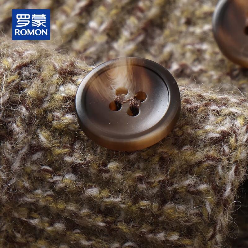 ROMON Мужской кардиган на пуговицах из 100% чистой шерсти