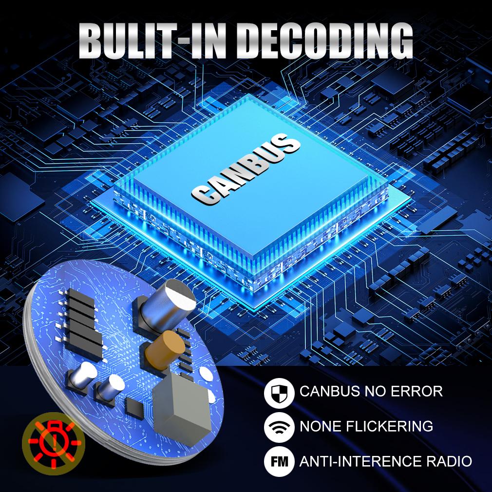 2 шт. 4-сторонние 25000LM H4 светодиодные лампы для автомобильных фар Canbus дальний/ближний свет беспроводные с вентилятором авто мини мотоцикл Plug&Play турболампа 6500K белый 12 В