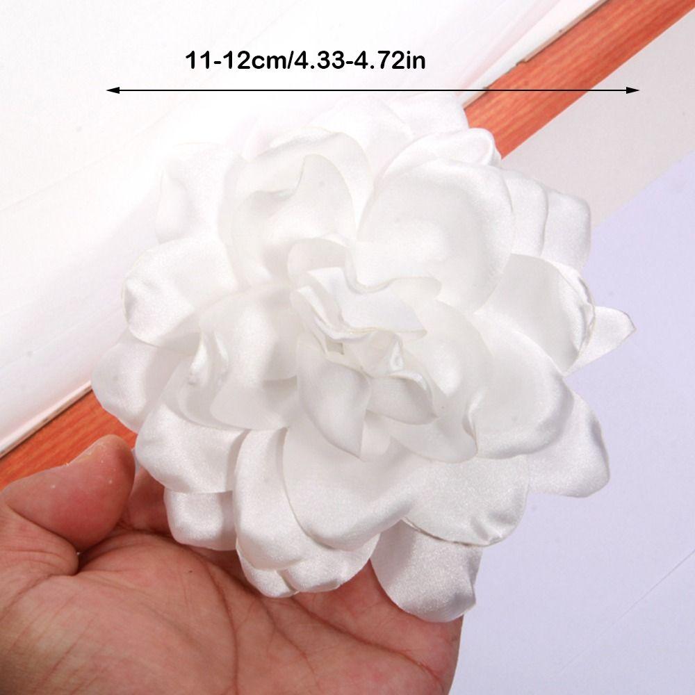 Handmade Lapel Pin Accessories Fabric Artificial Flowers DIY Sewing Patches  for Headbands Headwear