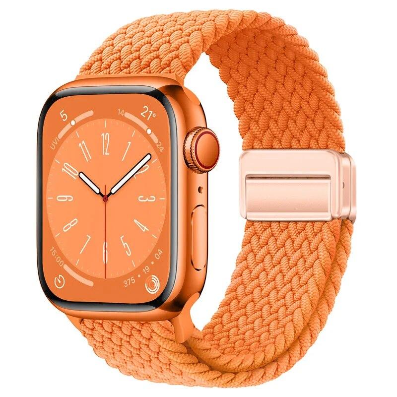 Нейлоновый ремешок для Apple Watch 44 мм, 45 мм, 49 мм, 42 мм, 38 мм, 40 мм, 41 мм, ремешок для часов, браслет для iWatch Series Ultra 9, 8, 7, 6, 5, 4 SE, 3 ремешка