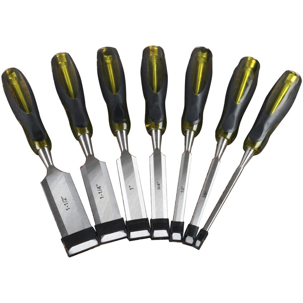 7Pieces Wood Carving Chisel Set Woodworking Wood Chisels Carving Wood Graver Gouge Carpenter 6/10/12/19/25/32/38mm
