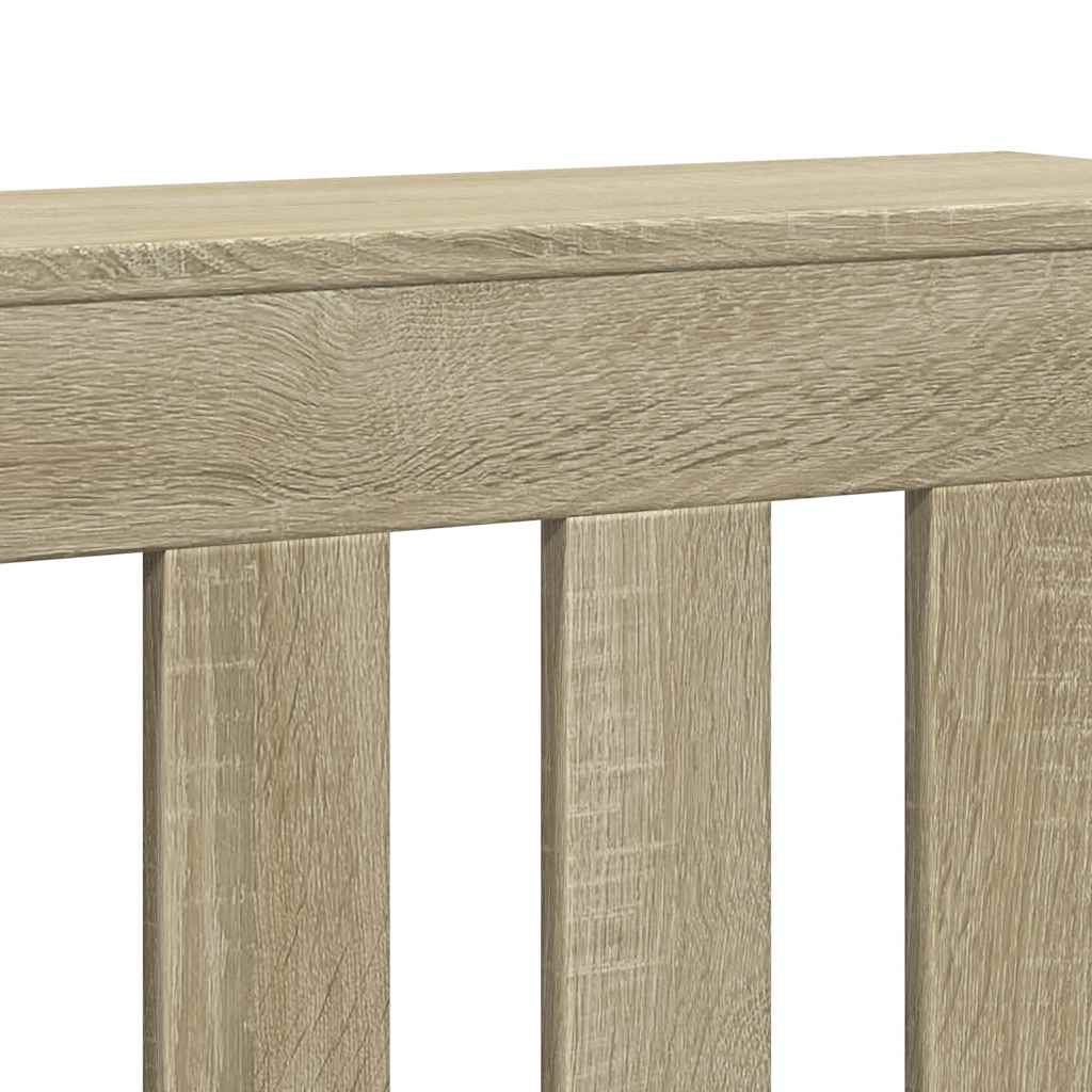 Radiator Cover in Sonoma Oak Finish 149 x 20 x 82 cm Engineered Wood