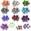 D8 D10 D12 D20 7pcs/Set Playing Games Acrylic Dice Mixed Color Dice Polyhedral Dice Double-Colors