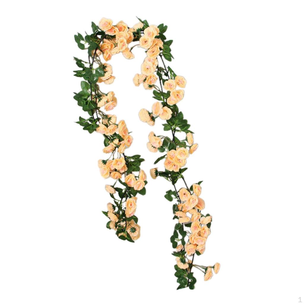 Искусственный декор из розовой лозы для украшения дома