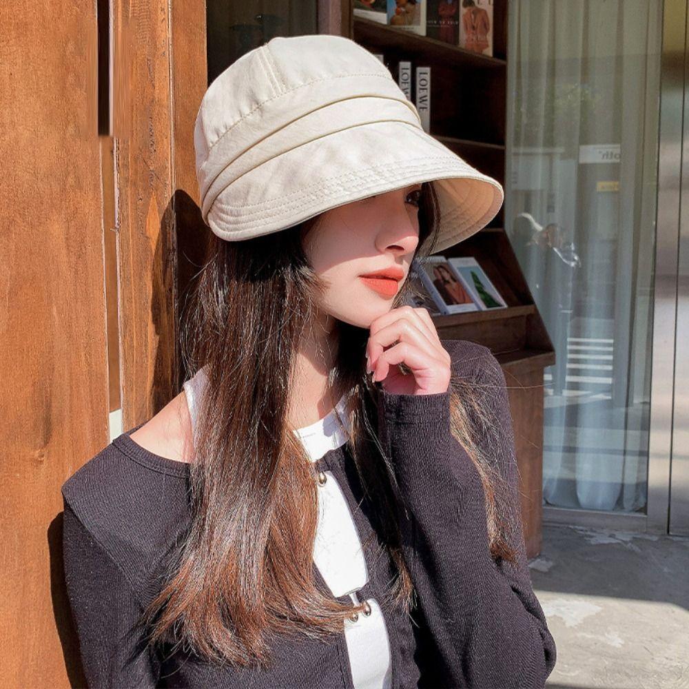 Регулируемые бейсболки с большим козырьком, простая солнцезащитная шляпа, женские, мужские