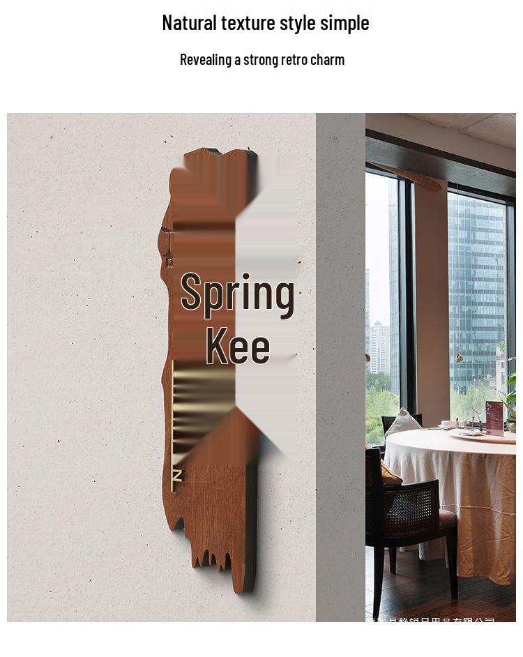 Индивидуальная подвесная табличка на дверь в китайском стиле из массива дерева для отелей, гостевых домов, чайных и ресторанов