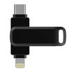 OLOEY Двухцелевой мини-металлический USB-накопитель для телефонов и компьютеров