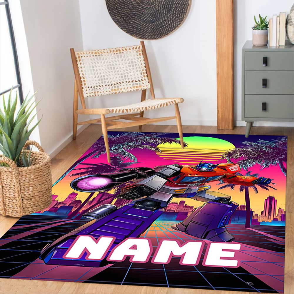 Love Transformers (5) Customize your name rug, office chair cushion, home bedroom living room gift.