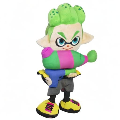 Sanei Boeki Splatoon 2 ALL STAR COLLECTION Мальчик (S) Ш12,5 x Г10,5 x В26 см Плюшевая игрушка SP27