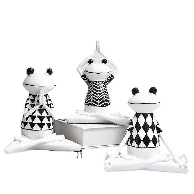 Nordic Yoga Frog Office Home Мягкие украшения Винный шкафчик ТВ-тумба Креативные подарочные безделушки