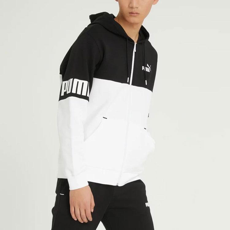 Puma Повседневная мужская куртка с капюшоном Colorblock, белая 670936-01