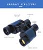 Телескоп высокой мощности 60x60, бинокль, 160000 м, оптика для охоты на открытом воздухе, профессиональный оптический бинокль