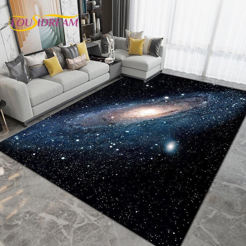 Коврик Galaxy Universe Space Stars Earth Area, большой ковер для гостиной, спальни, дивана, коврик для украшения, нескользящий напольный коврик