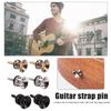 2pcs Metal Guitar Pegs for Folk Ukulele Guitar Strap Buckle Button End Lock Pins Stringed Instruments Accessories