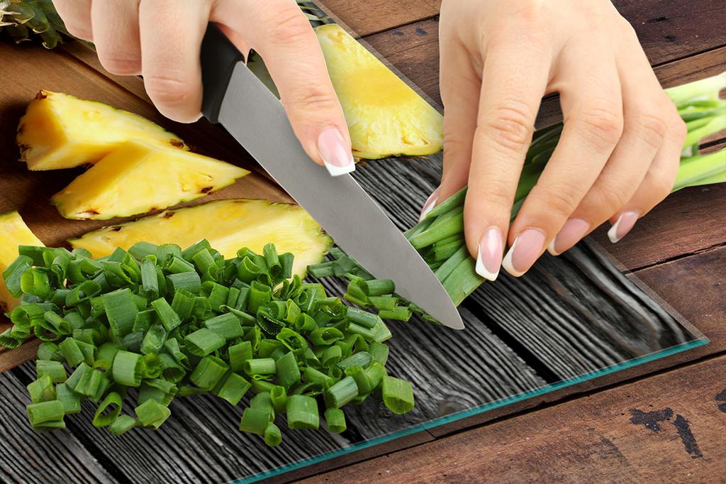 SZKLANA PŁYTA OCHRONNA NA KUCHENKĘ 70x52 ANANAS