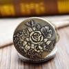 Винтажные карманные часы с цветком, кварцевое ожерелье, цепочка для мужчин и женщин, подарки для девочек