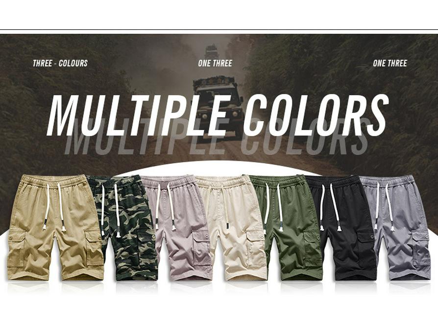 Men's Large Cotton Casual Work Shorts - European & American Summer Style