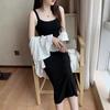 Slimming Knitted Bodycon Sling Dress - 2023 Spring/Summer/Autumn Collection