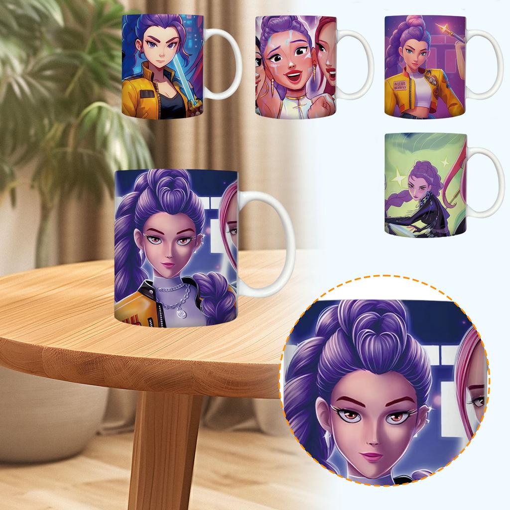 Adorable Anime - Themed Ceramic Mugs Collection – Cartoon Designs, Perfect Gift For Kids, Great For Daily Beverages & Anime Enthusiasts’ Collection