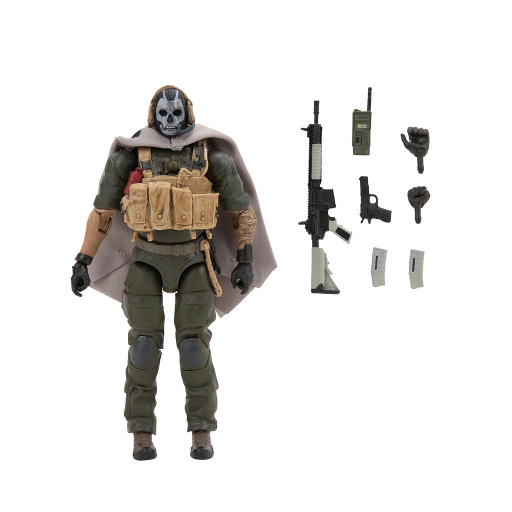 Call of Duty Ghost (Jawbone) - 6.5-inch Articulated Figure with Interchangeable Hands and Weapon Accessories