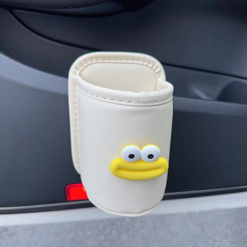 Car Seat & Door Cup Holder: Fixed Backrest Storage & Side-Mounted Drink Holder