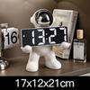Nordic Astronaut Desk Clocks Ceramic Table Clocks Creative Unique Electronic Luxury Table Clock Modern Home Decorations and Table Accessories