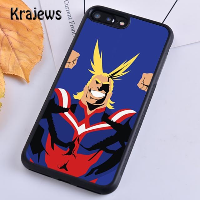 Krajews Boku no Hero Academia All Might Мягкий чехол для телефона для iPhone 14 5 6s 7 8 plus XR XS 11 12 13 pro max Samsung S21 S22ultra