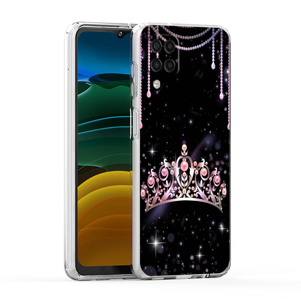 Чехол-корона с бриллиантами для Samsung Galaxy A13 A22 A32 A52 A72 A51 A71 A11 A31 A41 A33 A53 A73 5G Прозрачный силиконовый чехол Сумка Capa