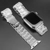 Прозрачный ремешок для Apple Watch 41-45 мм-42-46 мм-40 мм-44 мм 38 мм браслет-звенья iWatch серии 8 7 6 5 4 SE 9 10 Ultra 2 49 мм