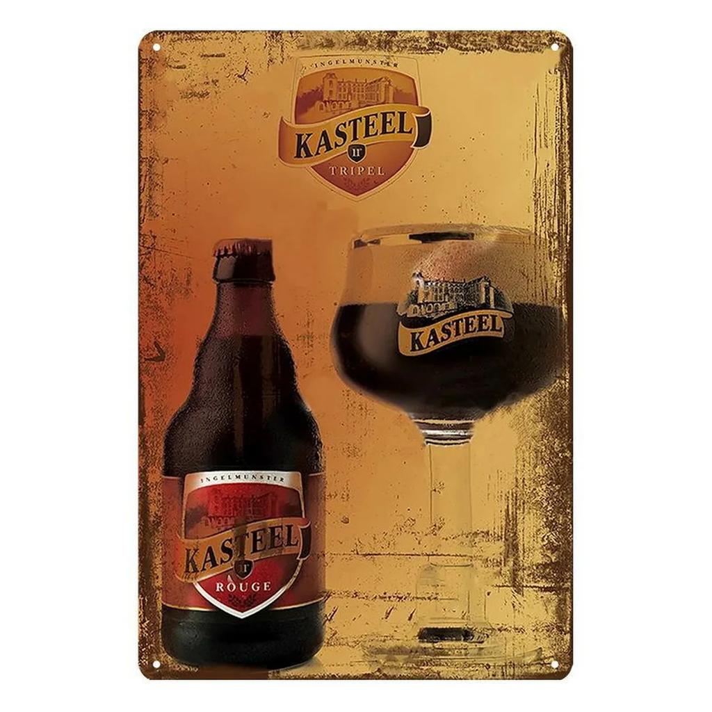 Vintage Rum Chouffe Metal Signs Plaque Plate Retro Wall Art Posters for Man Cave Bar Pub Clubs Cafe Iron Painting Decoration