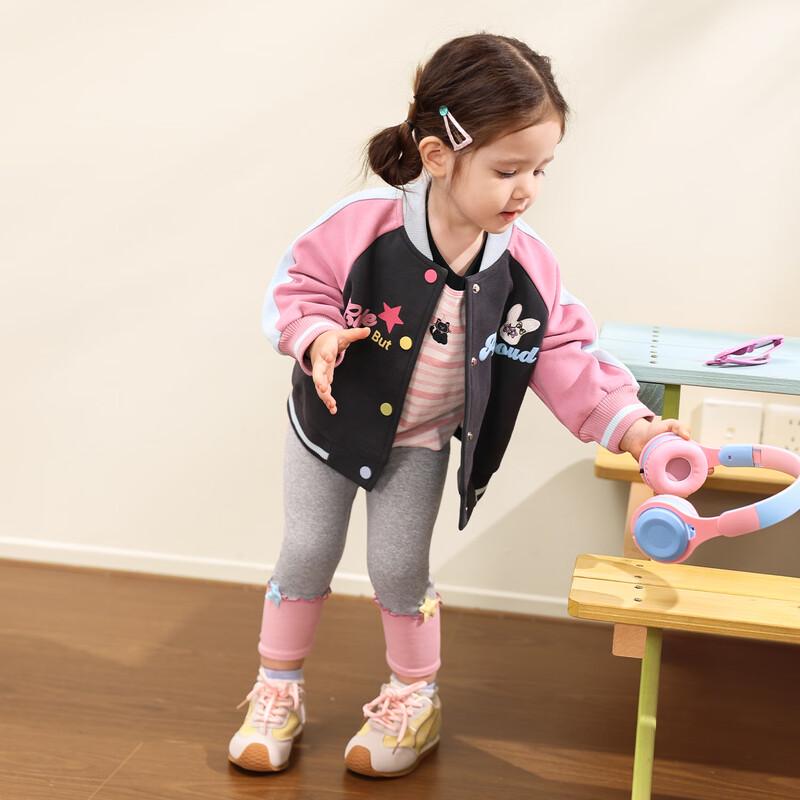LUSON Baby Girl Casual Spliced Leggings